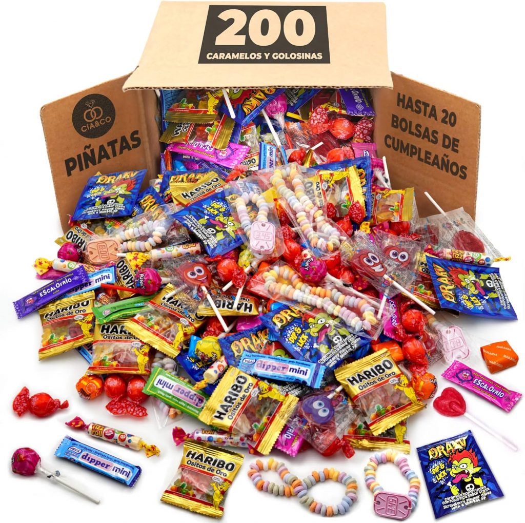 Chucherías para rellenar piñatas