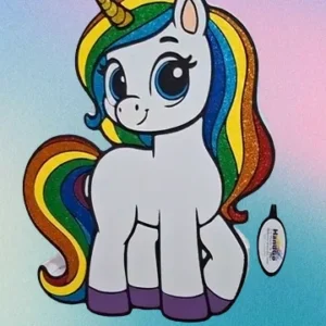 piñata de unicornio cuerpo completo